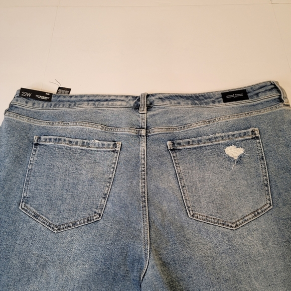 Liverpool Kenndy Crop Straight Jeans with Destruction LM7195VH Size 22W NEW! - Picture 16 of 17